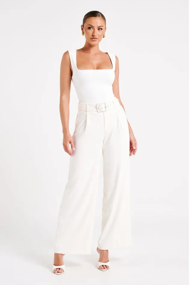 Meshki Pants Women Tenley Wide Leg Suiting Pants 8211 Ivory Ivory Meshki Pants Women Tenley Wide Leg Suiting Pants 8211 Ivory Ivory