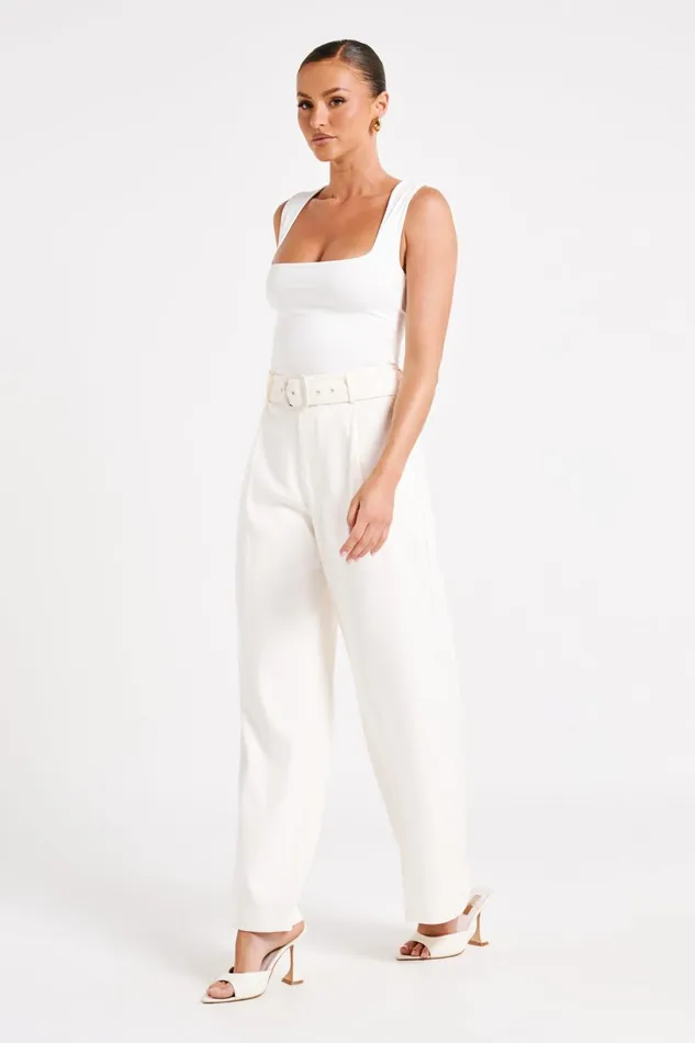 Meshki Pants Women Tenley Wide Leg Suiting Pants 8211 Ivory Ivory Meshki Pants Women Tenley Wide Leg Suiting Pants 8211 Ivory Ivory