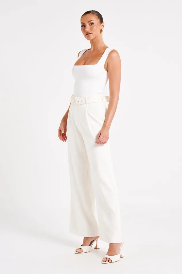 Meshki Pants Women Tenley Wide Leg Suiting Pants 8211 Ivory Ivory Meshki Pants Women Tenley Wide Leg Suiting Pants 8211 Ivory Ivory