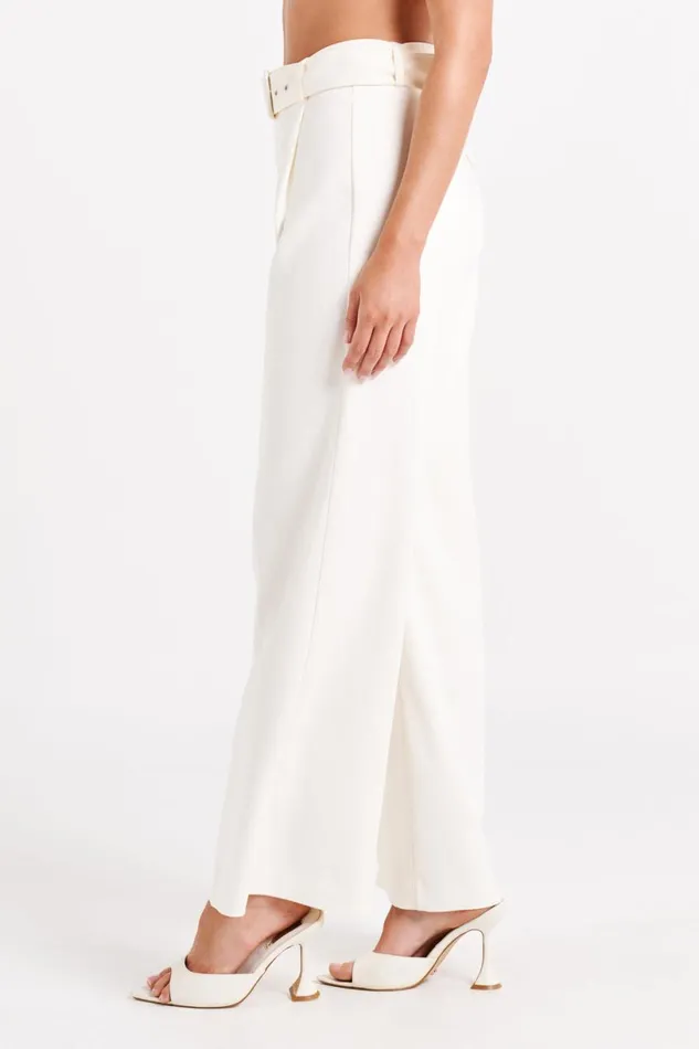 Meshki Pants Women Tenley Wide Leg Suiting Pants 8211 Ivory Ivory Meshki Pants Women Tenley Wide Leg Suiting Pants 8211 Ivory Ivory
