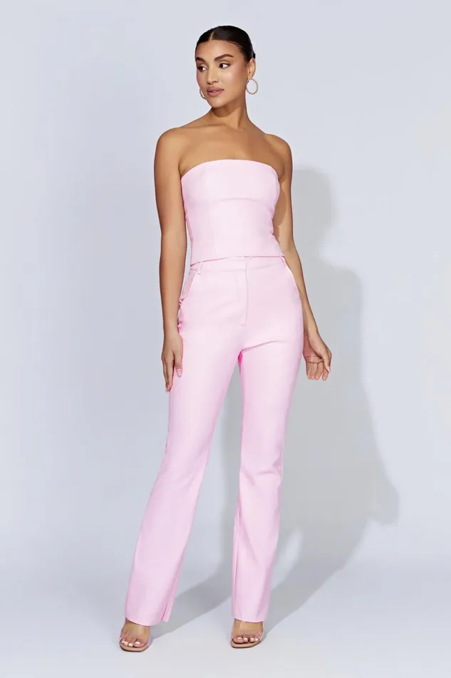 Meshki Pants Women Tyra Straight Leg Faux Leather Pants 8211 Baby Pink Babypink Meshki Pants Women Tyra Straight Leg Faux Leather Pants 8211 Baby Pink Babypink