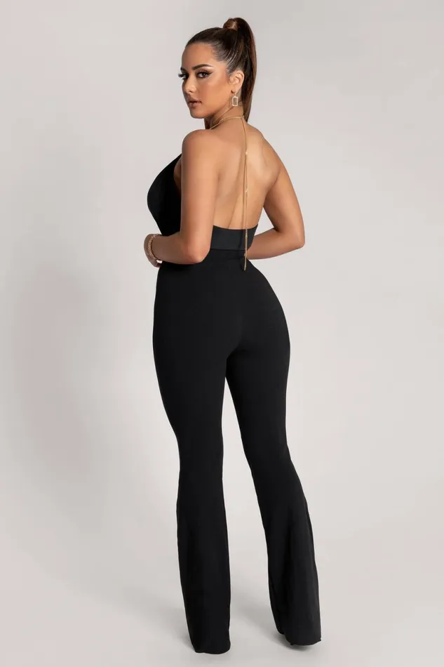 Meshki Pants Women Zendaya Highwaisted Flare Pants 8211 Black Black