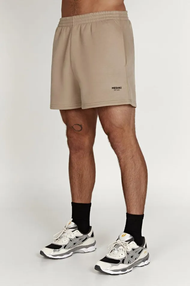 Meshki Shorts Women Jude Unisex Jogger Short 8211 Cement Cement