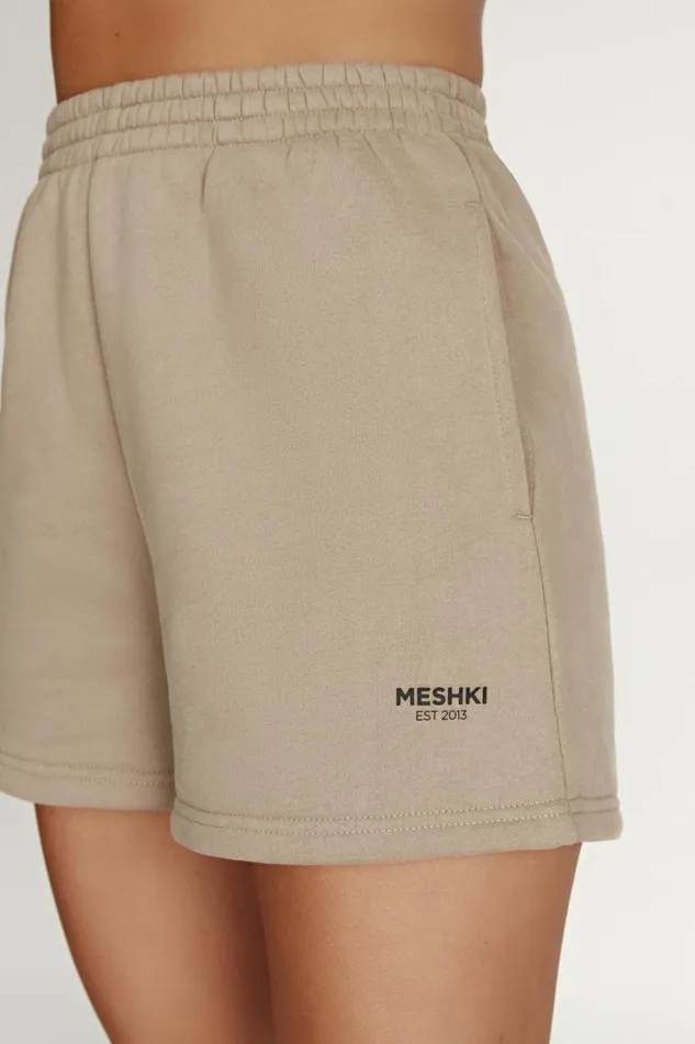 Meshki Shorts Women Jude Unisex Jogger Short 8211 Cement Cement