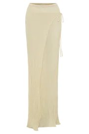 Meshki Skirts Women Akari Knit Maxi Skirt 8211 Ivory Ivory