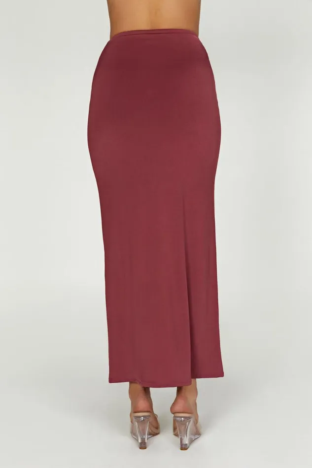 Meshki Skirts Women Ceri Maxi Twist Skirt 8211 Wine Wine