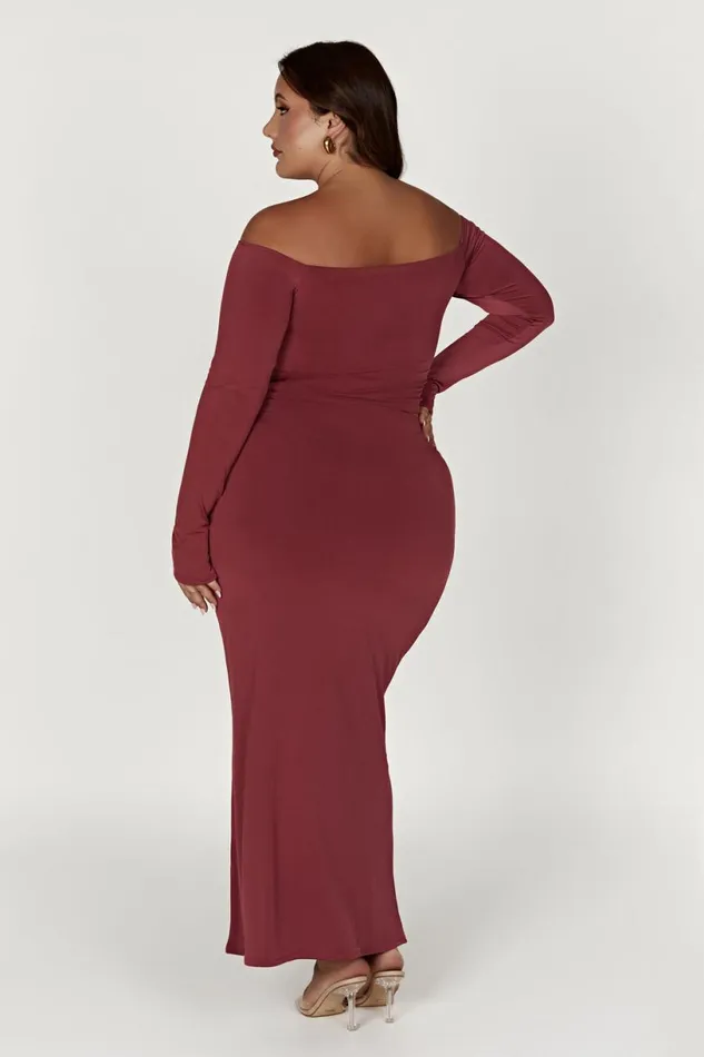 Meshki Skirts Women Ceri Maxi Twist Skirt 8211 Wine Wine