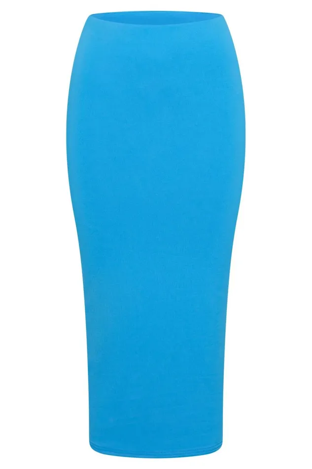 Meshki Skirts Women Charley Midi Skirt 8211 Cyan Blue Cyanblue Meshki Skirts Women Charley Midi Skirt 8211 Cyan Blue Cyanblue