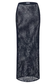 Meshki Skirts Women Christa Sequin Crochet Maxi Skirt 8211 Midnight Navy Midnightnavy Meshki Skirts Women Christa Sequin Crochet Maxi Skirt 8211 Midnight Navy Midnightnavy