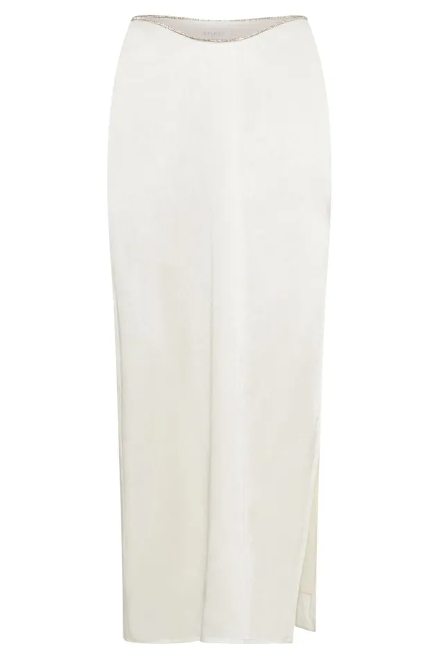 Meshki Skirts Women Christie Diamante Rope Maxi Skirt 8211 White White Meshki Skirts Women Christie Diamante Rope Maxi Skirt 8211 White White