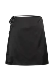 Meshki Skirts Women Elaine Satin Mini Skirt 8211 Black Black