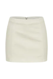 Meshki Skirts Women Hollis Denim Mini Skirt 8211 Ecru Ecru