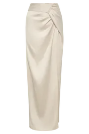 Meshki Skirts Women Jennifer Twist Maxi Skirt 8211 Ivory Ivory