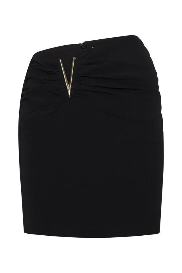 Meshki Skirts Women Leonie VHardware Mini Skirt 8211 Black Black Meshki Skirts Women Leonie VHardware Mini Skirt 8211 Black Black