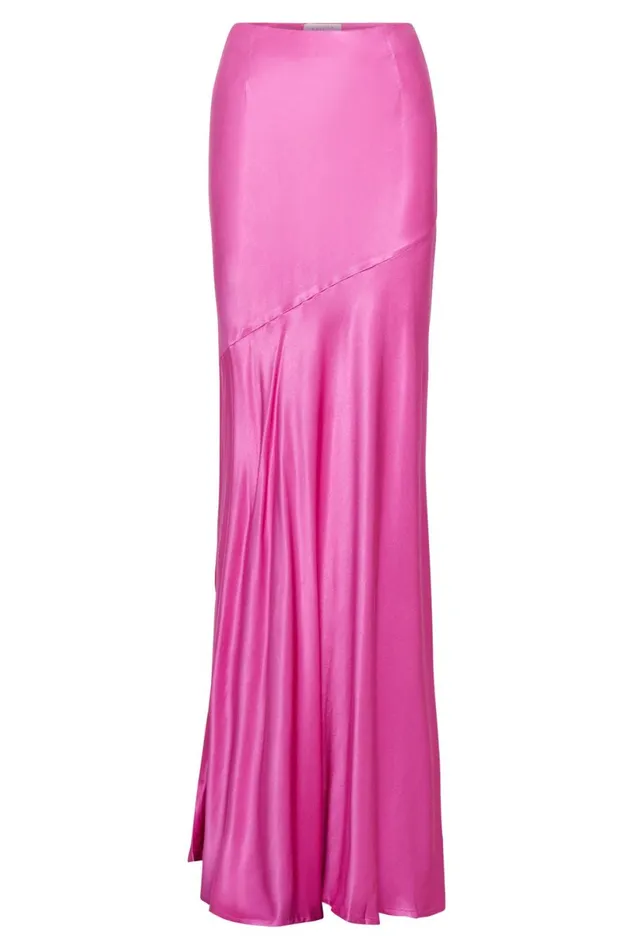 Meshki Skirts Women Poppy Satin Maxi Skirt 8211 Pink Pink Meshki Skirts Women Poppy Satin Maxi Skirt 8211 Pink Pink