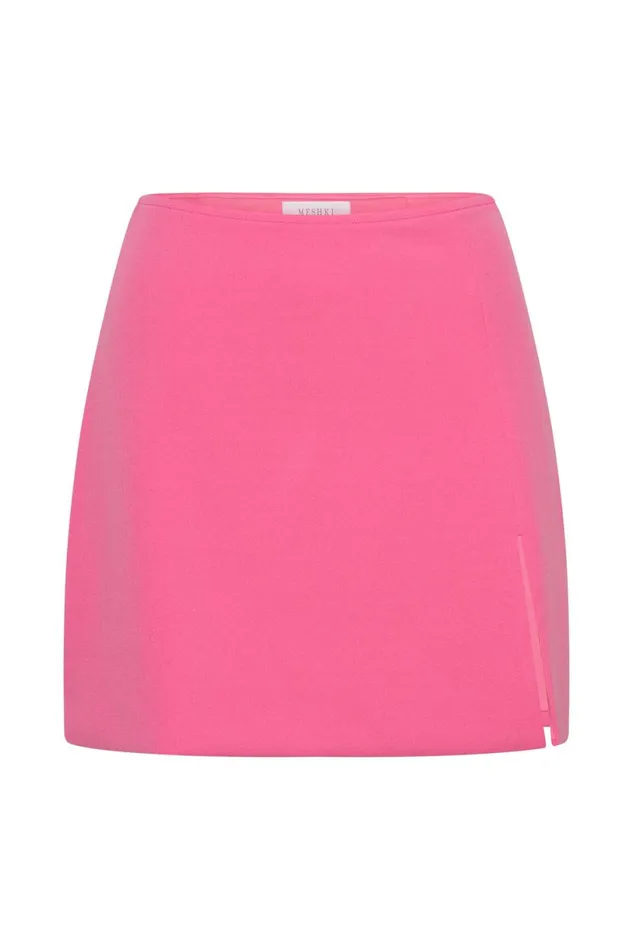 Meshki Skirts Women Romee Mini Skirt 8211 Bubblegum Pink Bubblegumpink Meshki Skirts Women Romee Mini Skirt 8211 Bubblegum Pink Bubblegumpink