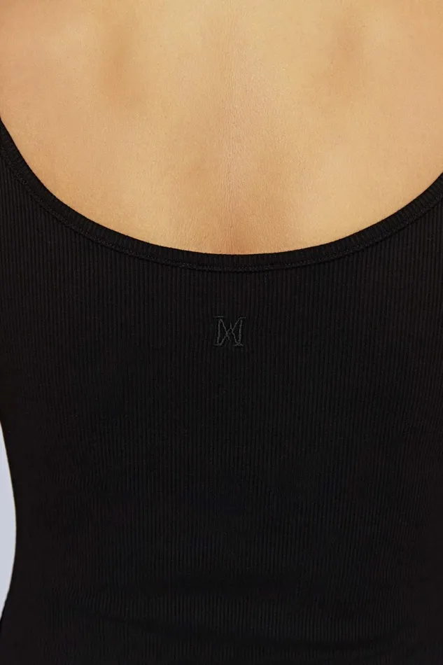 Meshki Sleeveless Tops Women Alexis Ribbed Cami Longline Top 8211 Black Black Meshki Sleeveless Tops Women Alexis Ribbed Cami Longline Top 8211 Black Black
