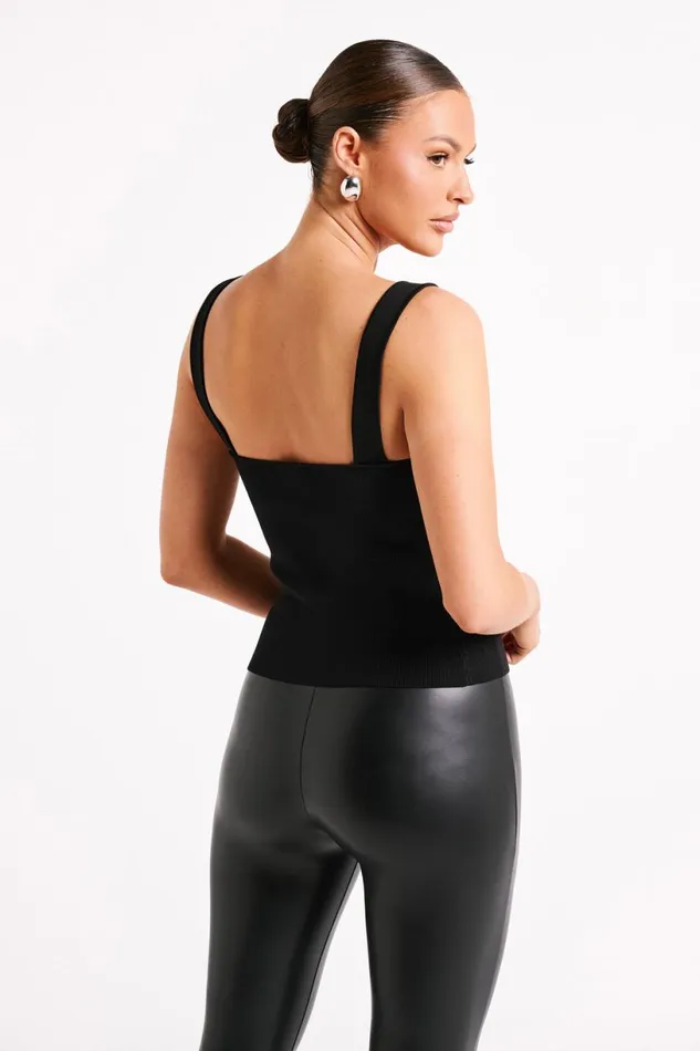 Meshki Sleeveless Tops Women Amoura Sweetheart Long Line Top 8211 Black Black