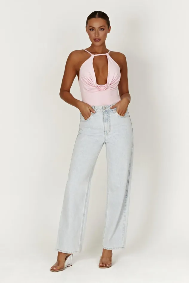 Meshki Sleeveless Tops Women Deanna Slinky Longline Top 8211 Candy Pink Candypink