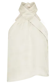 Meshki Sleeveless Tops Women Elisa Satin Halter Top 8211 Sand Sand