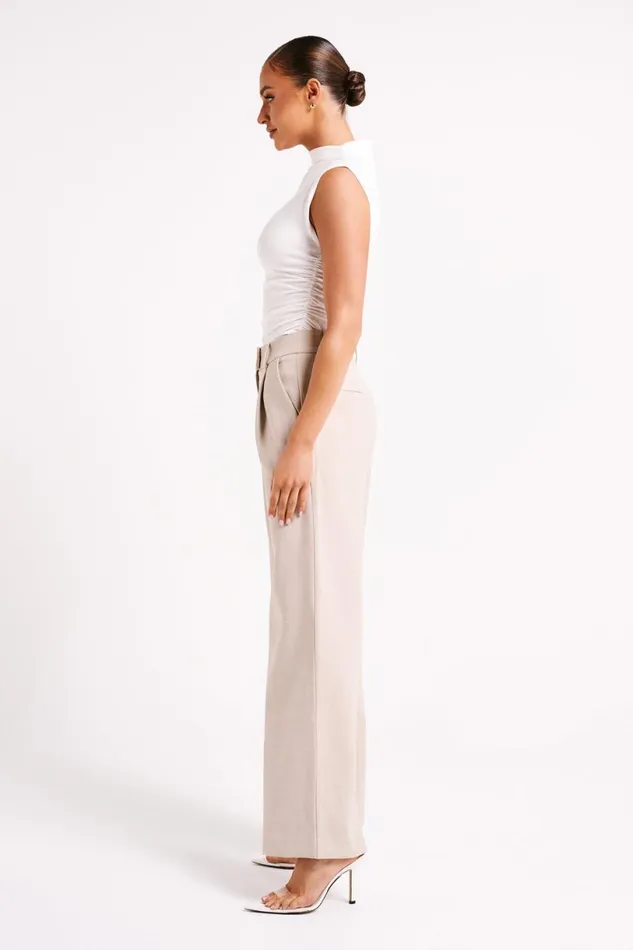 Meshki Sleeveless Tops Women Kimber High Neck Sleeveless Top 8211 White White