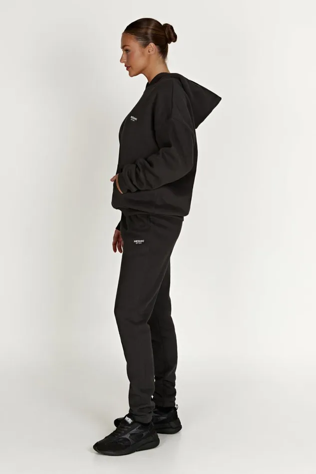 Meshki Sweaters and Hoodies Women Bernie Oversized Unisex Hoodie 8211 Dusk Black Duskblack