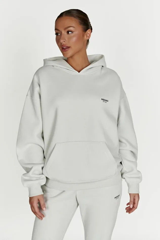 Meshki Sweaters and Hoodies Women Bernie Oversized Unisex Hoodie 8211 Smoke Grey Smokegrey
