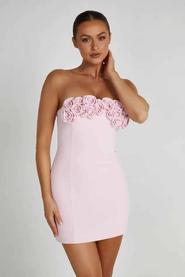 Meshki Wedding Guests Women Brooks Rose Mini Dress 8211 Blush Pink Blushpink Meshki Wedding Guests Women Brooks Rose Mini Dress 8211 Blush Pink Blushpink