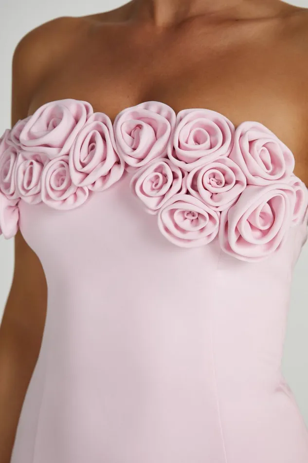 Meshki Wedding Guests Women Brooks Rose Mini Dress 8211 Blush Pink Blushpink