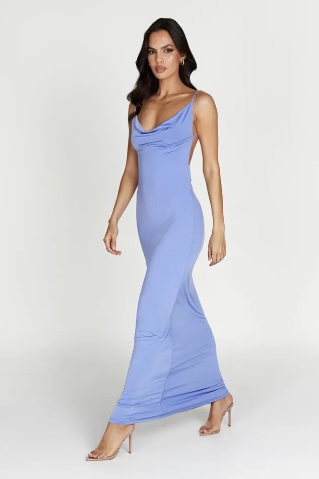 Meshki Wedding Guests Women Darcy Cowl Maxi Dress With Low Back 8211 Lavender Lavender Meshki Wedding Guests Women Darcy Cowl Maxi Dress With Low Back 8211 Lavender Lavender