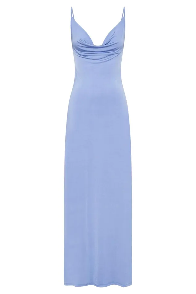 Meshki Wedding Guests Women Darcy Cowl Maxi Dress With Low Back 8211 Lavender Lavender