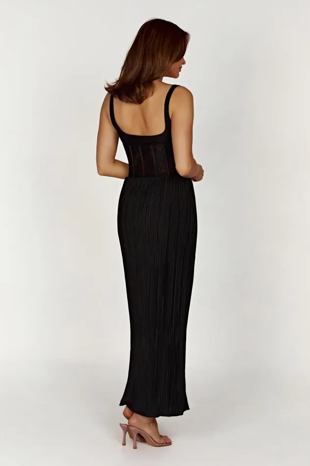 Meshki Wedding Guests Women Elsie Lace Bustier Top 8211 Black Black