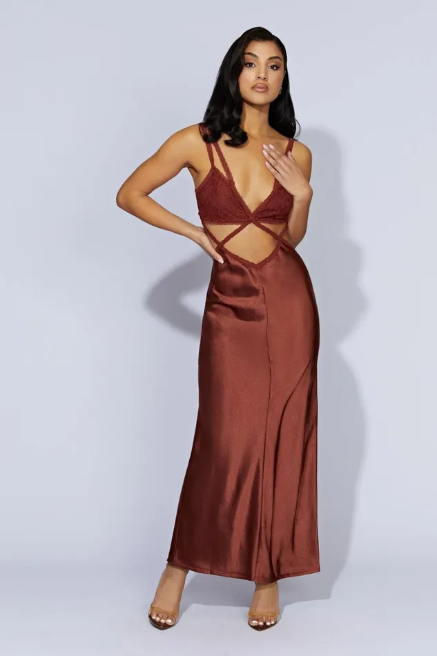 Meshki Wedding Guests Women Seraphine Lace Maxi Dress 8211 Cherry Chocolate Cherrychocolate Meshki Wedding Guests Women Seraphine Lace Maxi Dress 8211 Cherry Chocolate Cherrychocolate