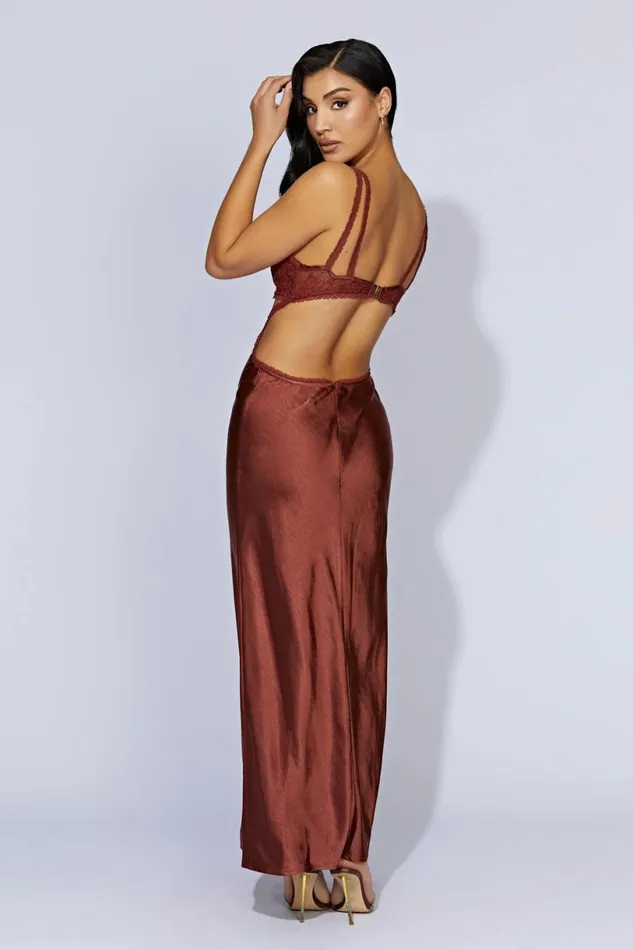 Meshki Wedding Guests Women Seraphine Lace Maxi Dress 8211 Cherry Chocolate Cherrychocolate Meshki Wedding Guests Women Seraphine Lace Maxi Dress 8211 Cherry Chocolate Cherrychocolate