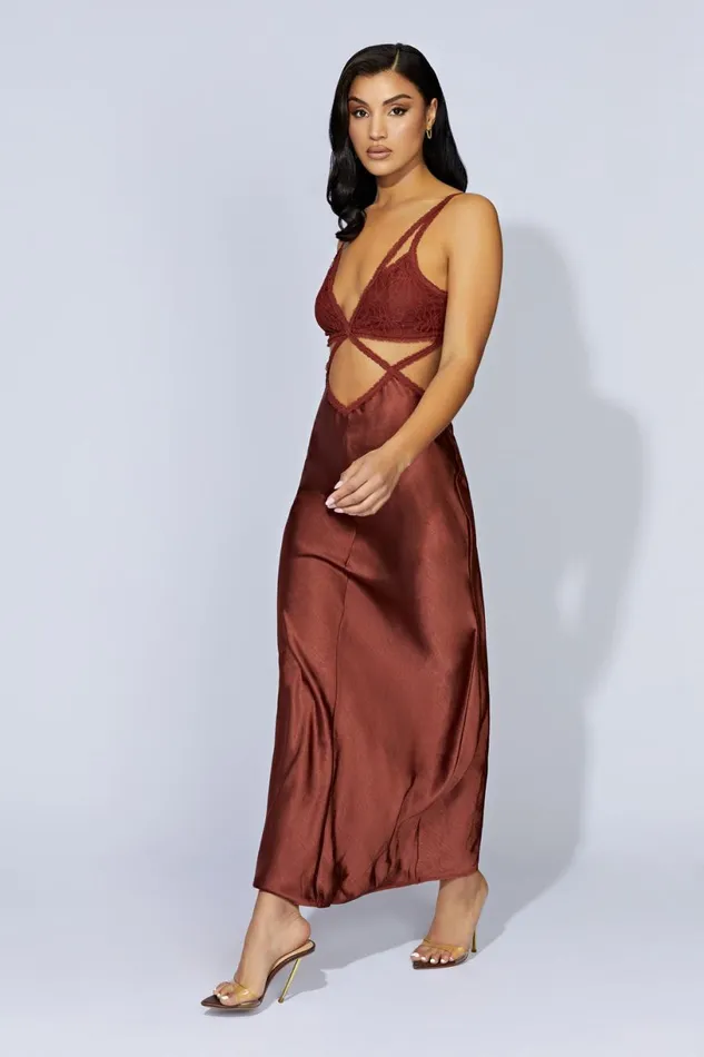 Meshki Wedding Guests Women Seraphine Lace Maxi Dress 8211 Cherry Chocolate Cherrychocolate Meshki Wedding Guests Women Seraphine Lace Maxi Dress 8211 Cherry Chocolate Cherrychocolate