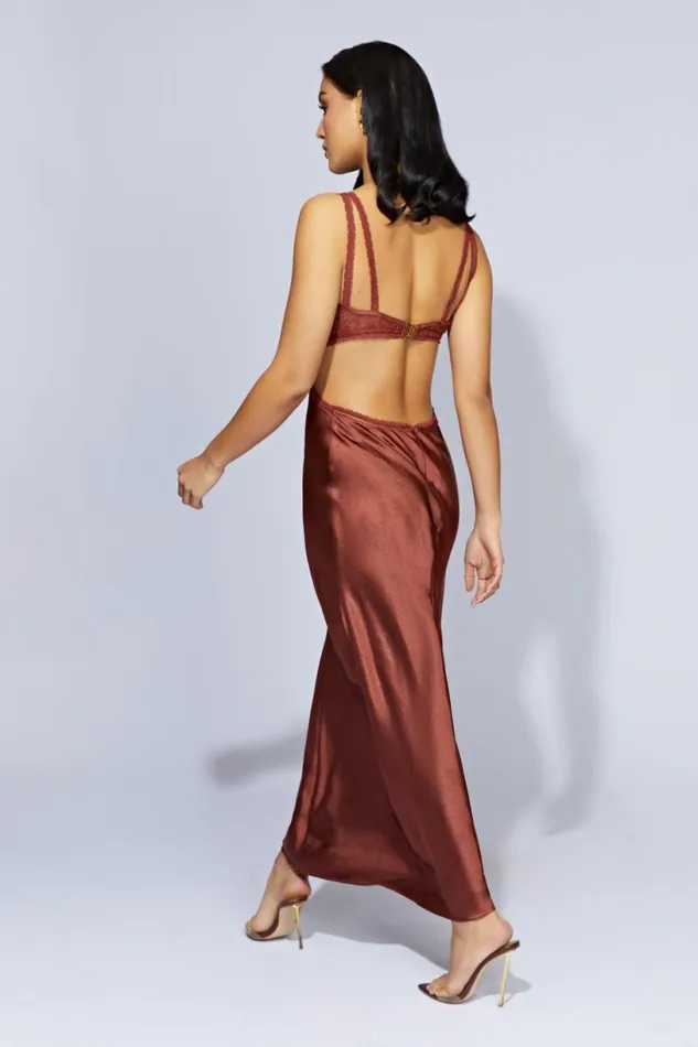 Meshki Wedding Guests Women Seraphine Lace Maxi Dress 8211 Cherry Chocolate Cherrychocolate Meshki Wedding Guests Women Seraphine Lace Maxi Dress 8211 Cherry Chocolate Cherrychocolate