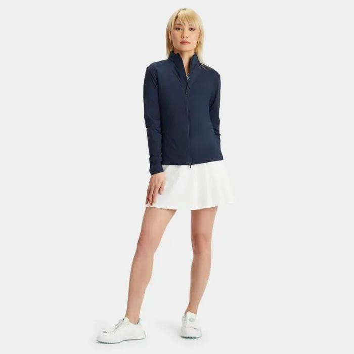 Mid Layers Women GFORE FEATHERWEIGHT SILKY TECH NYLON FULL ZIP MID LAYER Twilight