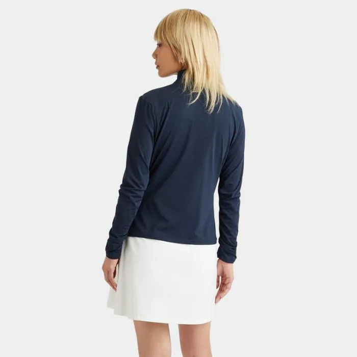 Mid Layers Women GFORE FEATHERWEIGHT SILKY TECH NYLON FULL ZIP MID LAYER Twilight