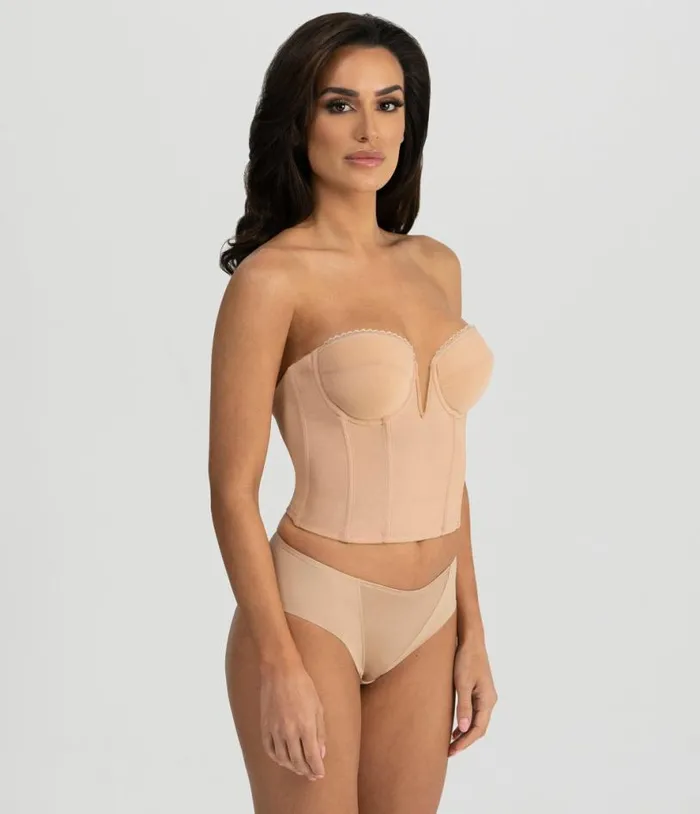 Mocha VWire Backless Strapless Valerie Bridal Bra Accessories Unique Vintage Lingerie and Shapewear Mocha VWire Backless Strapless Valerie Bridal Bra Accessories Unique Vintage Lingerie and Shapewear