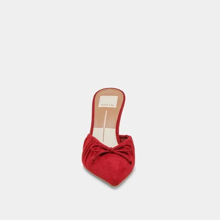 Mules and Clogs Shop Dolce Vita Kairi Heels Crimson Suede Crimson Suede