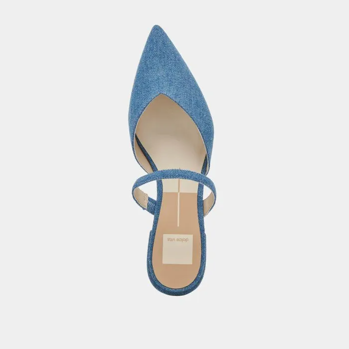 Mules and Clogs Shop Dolce Vita Kanika Flats Blue Denim Blue Denim