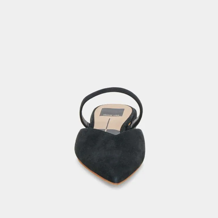 Mules and Clogs Shop Dolce Vita Kanika Flats Onyx Suede Onyx Suede