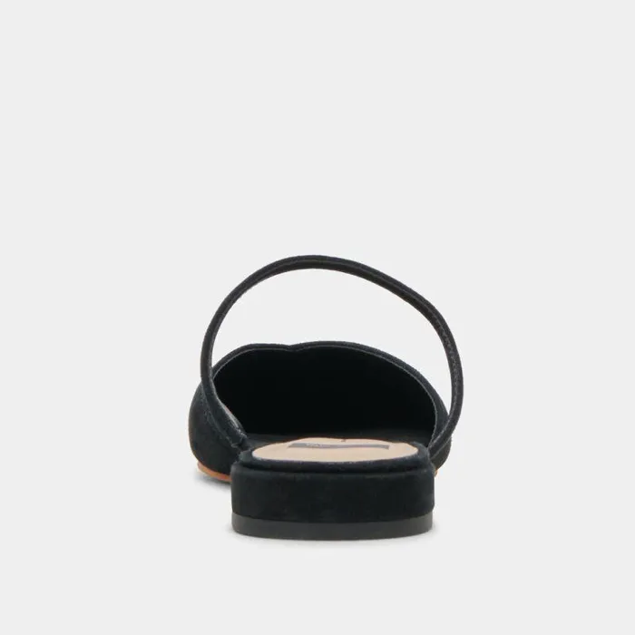 Mules and Clogs Shop Dolce Vita Kanika Flats Onyx Suede Onyx Suede