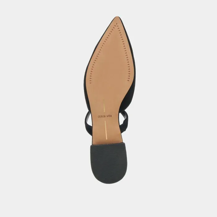 Mules and Clogs Shop Dolce Vita Kanika Flats Onyx Suede Onyx Suede