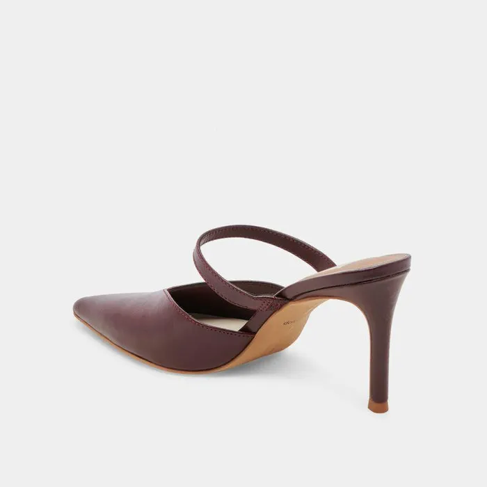 Mules and Clogs Shop Dolce Vita Kanika Heels Burgundy Crinkle Patent Burgundy Crinkle Patent