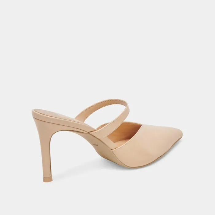 Mules and Clogs Shop Dolce Vita Kanika Heels French Vanilla Crinkle Patent French Vanilla Heels French Vanilla Crinkle Patent