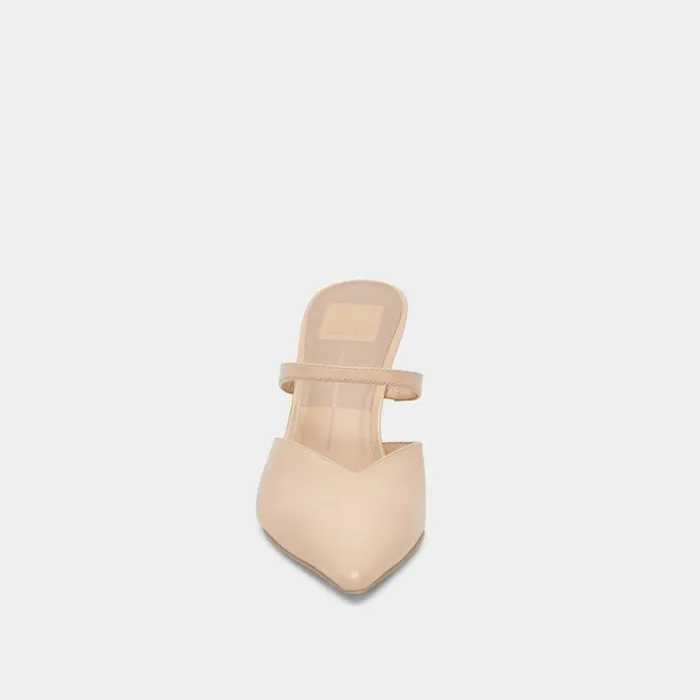 Mules and Clogs Shop Dolce Vita Kanika Heels French Vanilla Crinkle Patent French Vanilla Heels French Vanilla Crinkle Patent