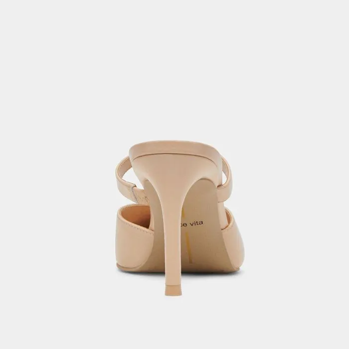 Mules and Clogs Shop Dolce Vita Kanika Heels French Vanilla Crinkle Patent French Vanilla Heels French Vanilla Crinkle Patent