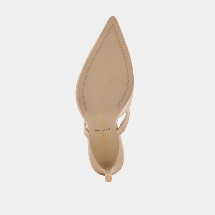 Mules and Clogs Shop Dolce Vita Kanika Heels French Vanilla Crinkle Patent French Vanilla Heels French Vanilla Crinkle Patent