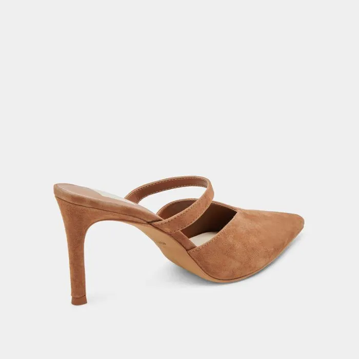 Mules and Clogs Shop Dolce Vita Kanika Heels Pecan Suede Pecan Suede